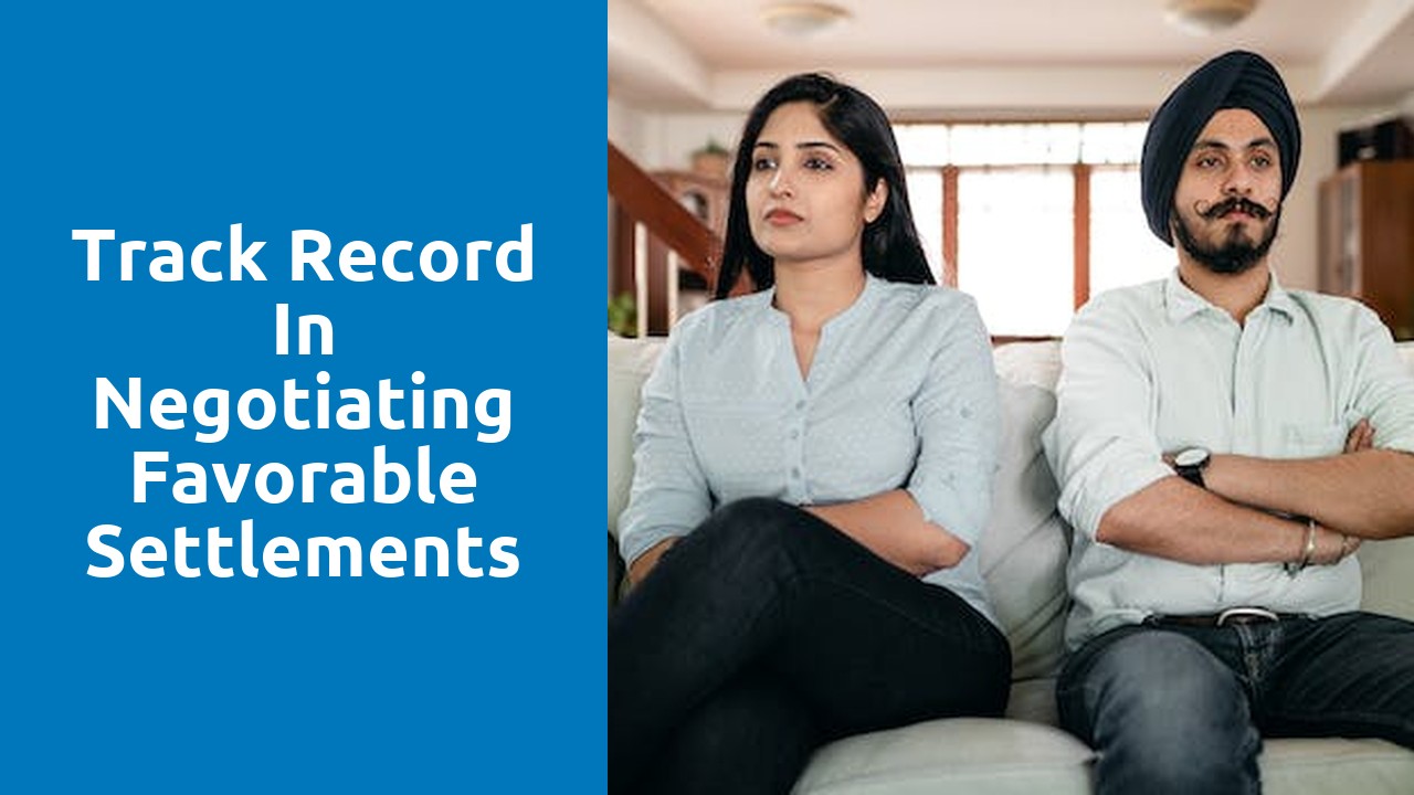 Track record in negotiating favorable settlements