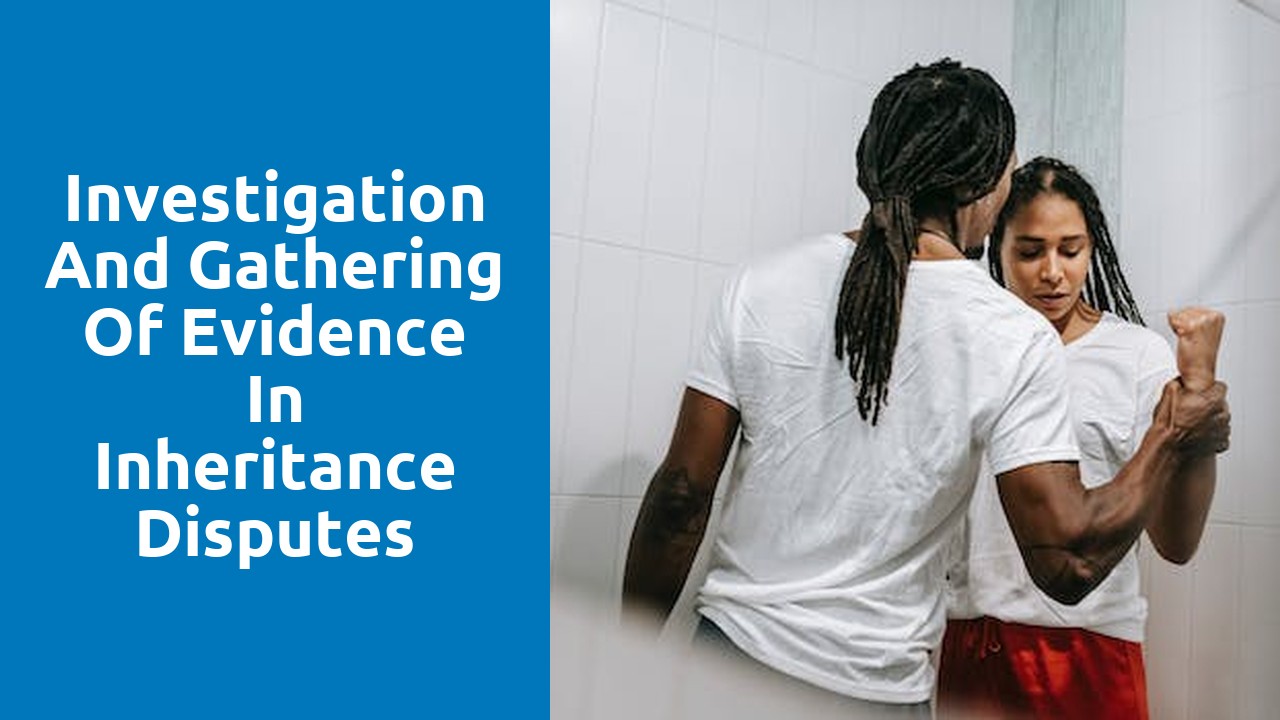 Investigation and gathering of evidence in inheritance disputes