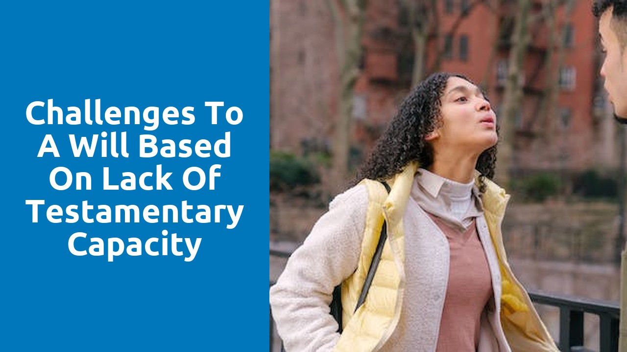 Challenges to a Will Based on Lack of Testamentary Capacity