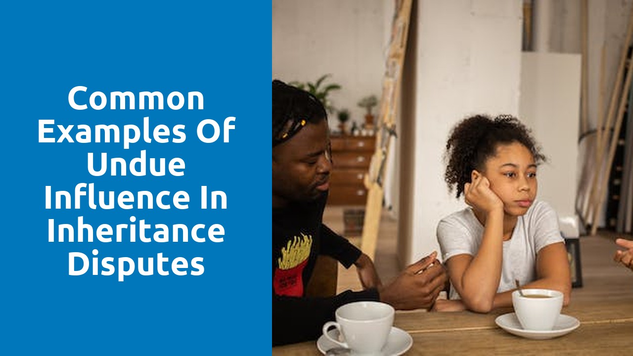 Common Examples of Undue Influence in Inheritance Disputes