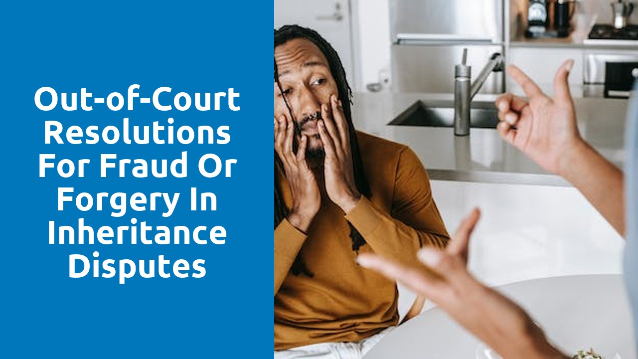 Out-of-Court Resolutions for Fraud or Forgery in Inheritance Disputes