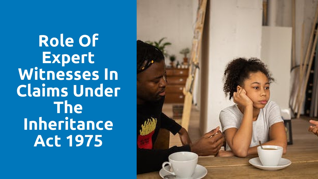Role of expert witnesses in claims under the Inheritance Act 1975