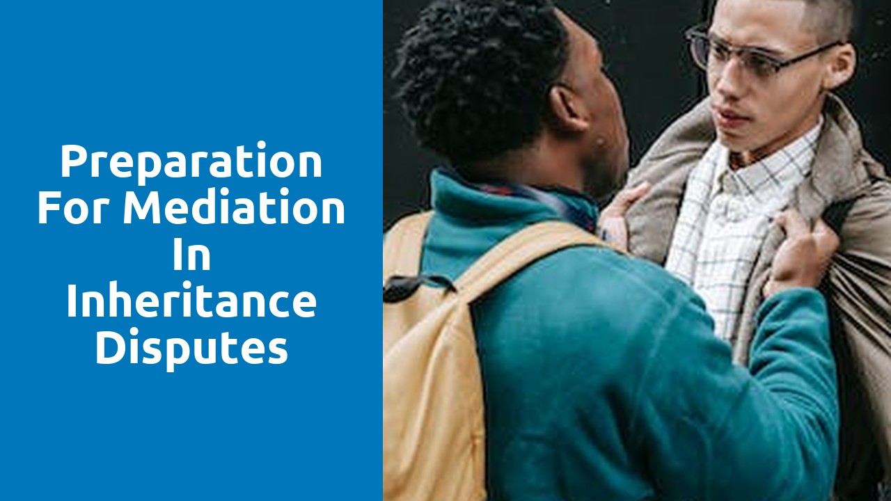 Preparation for mediation in inheritance disputes